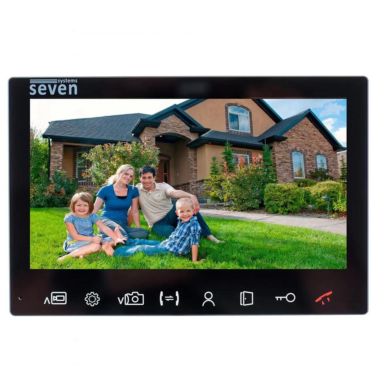 Відеодомофон SEVEN DP-7575 FHD IPS 7" Black (29190212) - фото 1