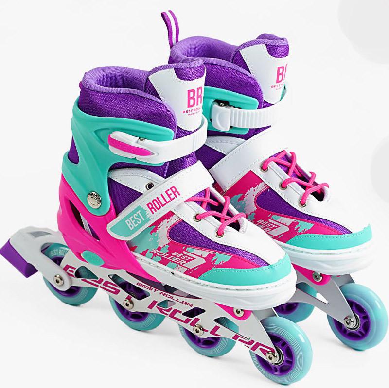 Роликовые коньки Best Roller PU колеса с регулировкой р. 38-42/24,5-26,5 см (28443778)