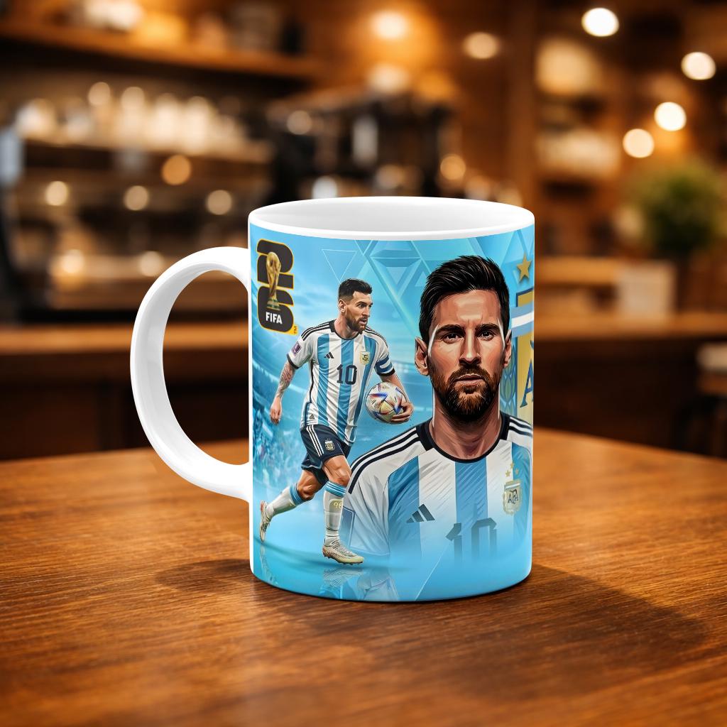 Чашка Lionel Messi 10 Аргентина 330 мл Белый
