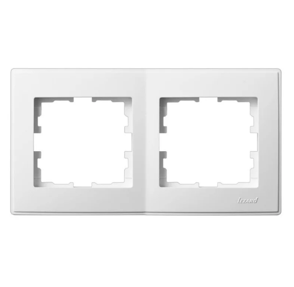 Рамка двойная Lezard Lesya горизонтальная Белый (26340029)