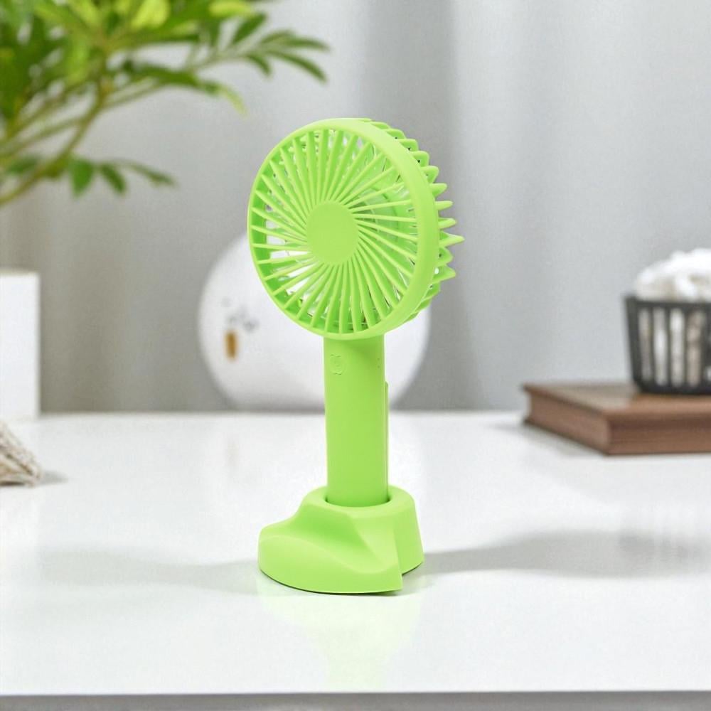 Вентилятор-міні ручний на акумуляторі X-9 800 мАг USB 3 швидкості знімна підставка Салатовий (38-сал-6372) - фото 4 Вентилятор-міні ручний на акумуляторі X-9 800 мАг USB 3 швидкості знімна підставка Салатовий (38-сал-6372) - фото 4