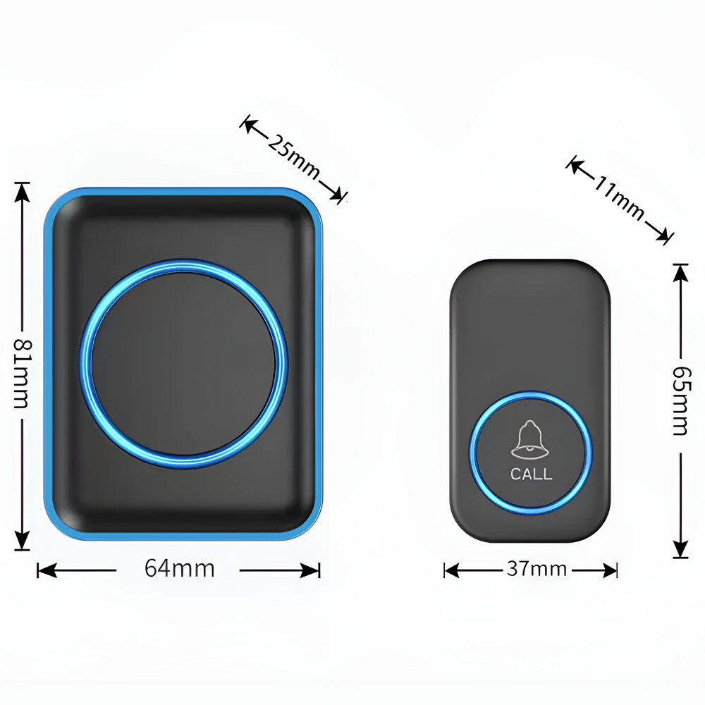 Звонок беспроводной дверной Digital Lion WDB-12 60 мелодий до 300 м Черный - фото 9