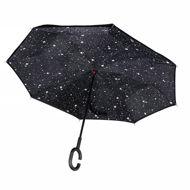 Зонт обратного сложения Lesko Up-Brella Созвездие