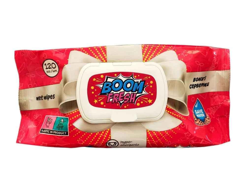 Вологі серветки Fresh BOOM клапан 120 шт. (1057687)