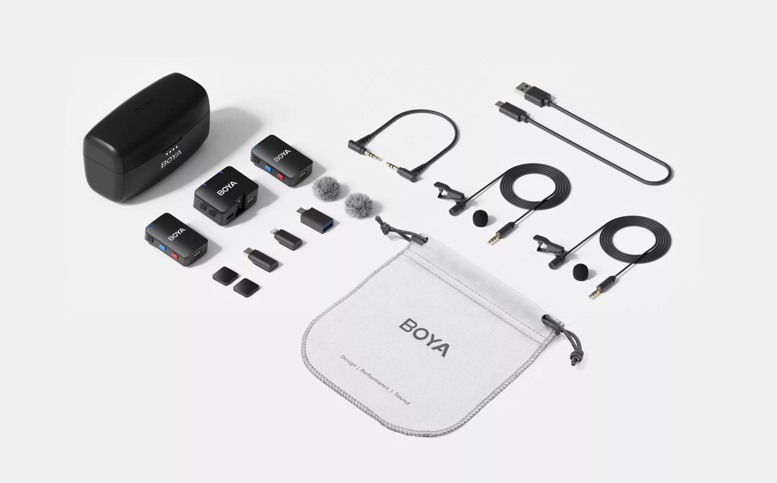 Микрофон петличный Boya Boyamic для видеокамеры/iPhone/Android с зарядным кейсом профессиональный 2 шт. (50030) - фото 15 Микрофон петличный Boya Boyamic для видеокамеры/iPhone/Android с зарядным кейсом профессиональный 2 шт. (50030) - фото 15