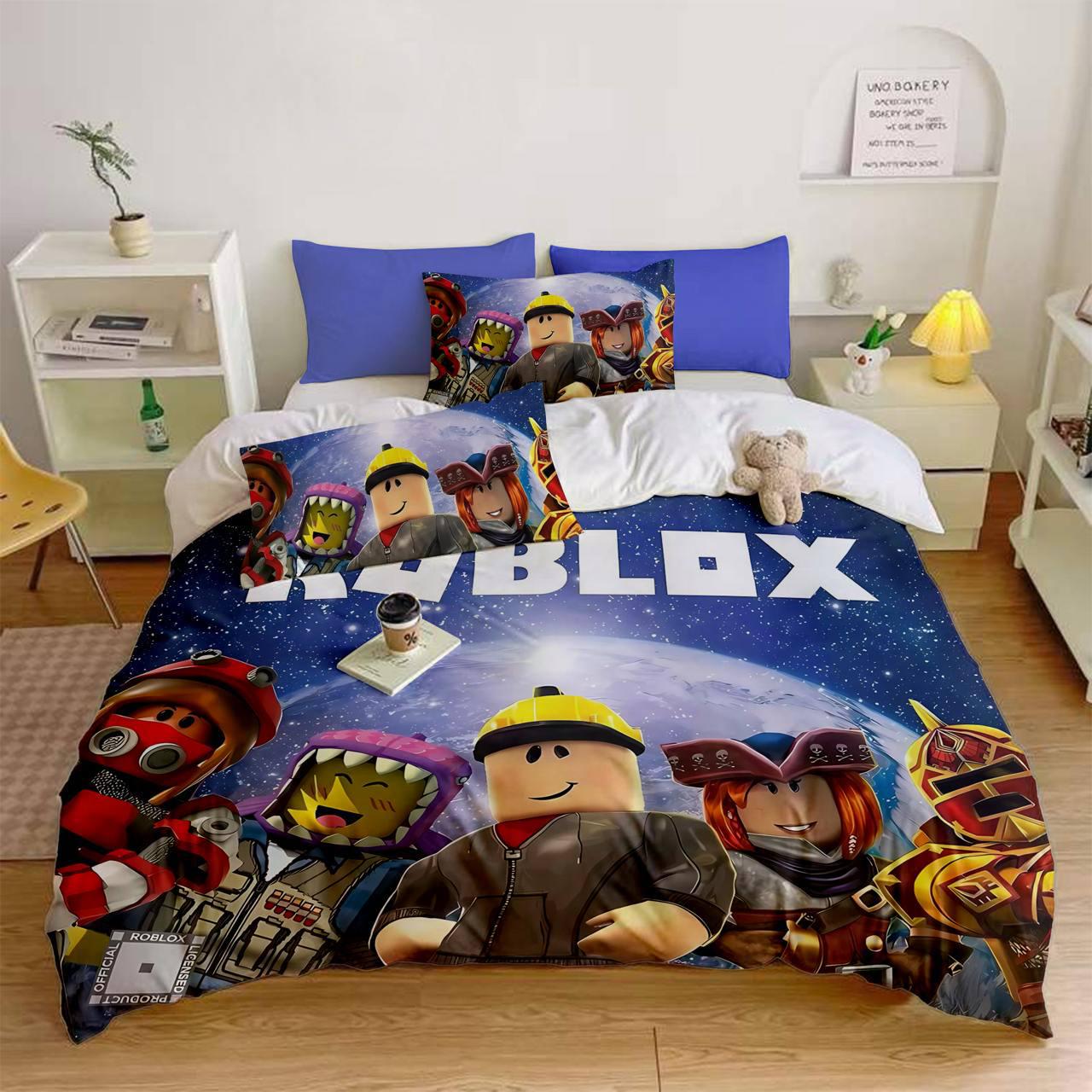 Комплект постельного белья Роблокс из микросатина полуторный (14854_50)