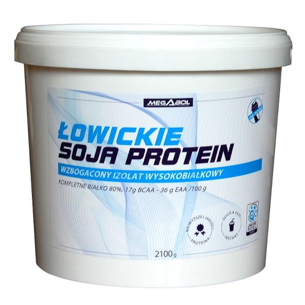Протеин соевый Megabol Lowickie Soya Protein Raspberry 2100 g
