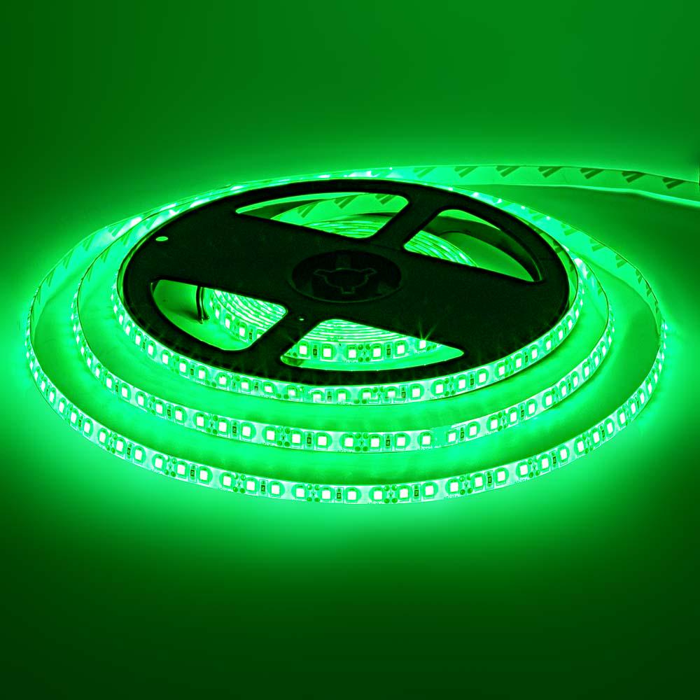 Светодиодная лента MTK 600GF3528-12 12V SMD2835 120LED/м IP65 9,6W/м 5 м Зеленый (1012084)