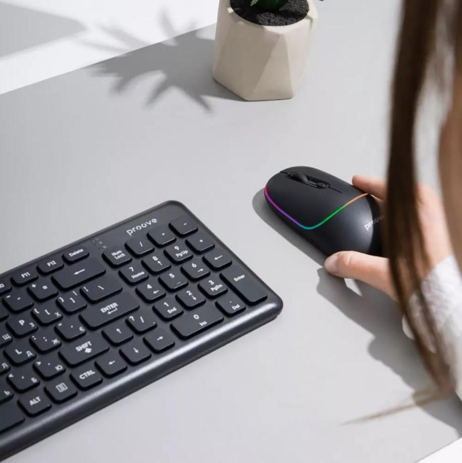 Мышь беспроводная Proove Blink RGB Black - фото 4