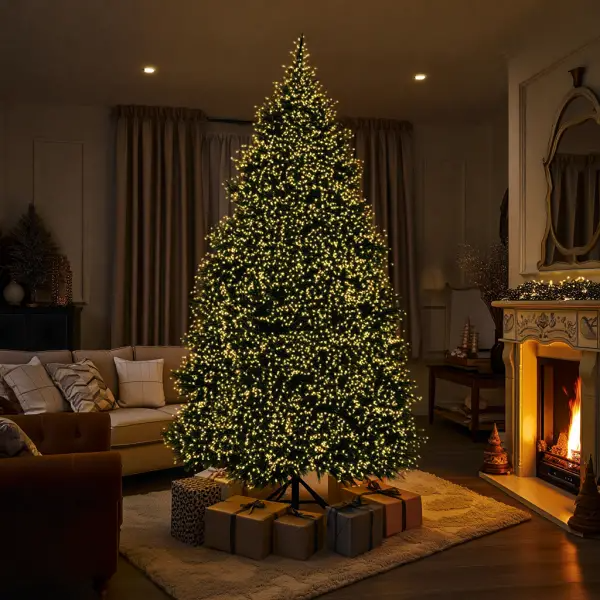 Гирлянда-нить Роса хвойная лапа 3000 LED 100 м зеленая нить Желтый - фото 1 Гирлянда-нить Роса хвойная лапа 3000 LED 100 м зеленая нить Желтый - фото 1