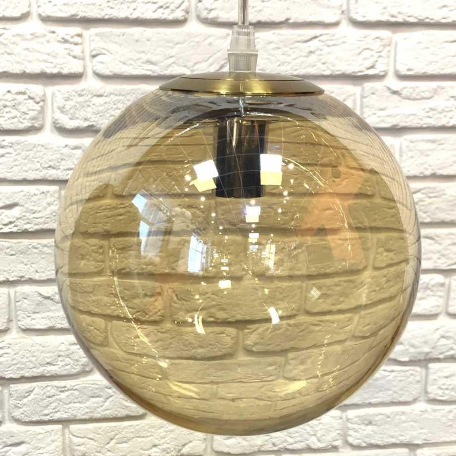 Плафон стеклянный Premium Bubble шар 200 мм Бронза - фото 2 Плафон стеклянный Premium Bubble шар 200 мм Бронза - фото 2