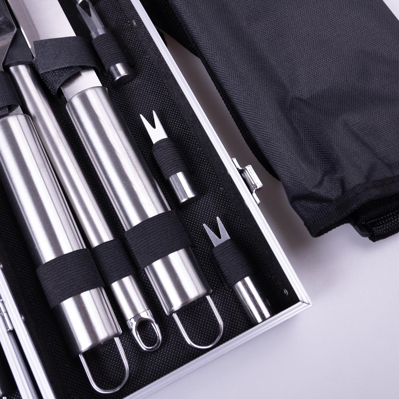 Набір аксесуарів для грилю та барбекю в кейсі 19 предметів (HP-21-3) - фото 9 Набір аксесуарів для грилю та барбекю в кейсі 19 предметів (HP-21-3) - фото 9