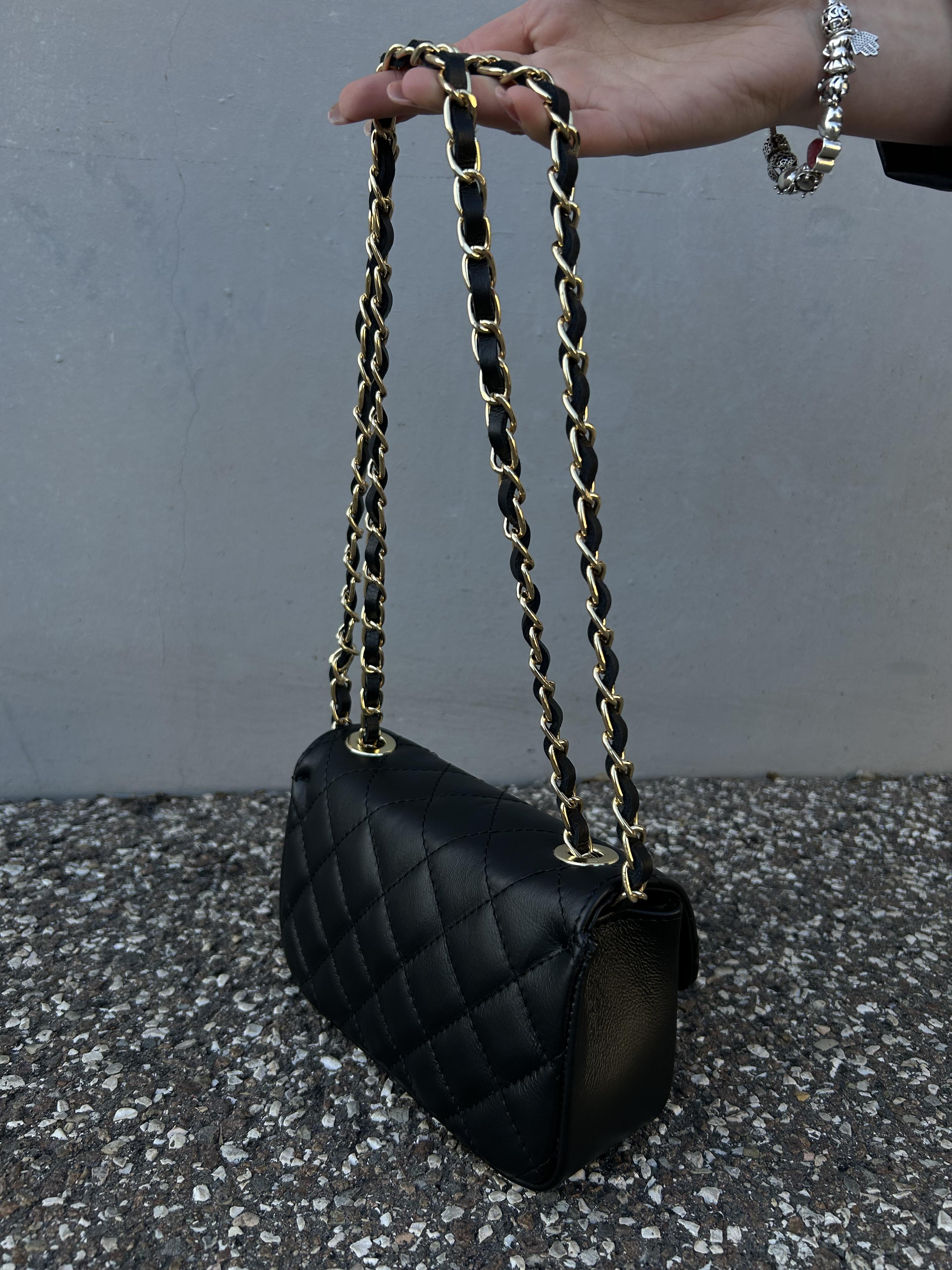 Сумка жіноча з натуральної шкіри Чорний (IT-1023-1) - фото 2