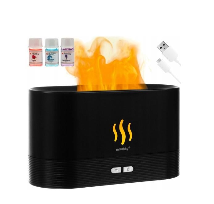 Ароматизатор-увлажнитель воздуха эффектом пламени 180 мл с эф.