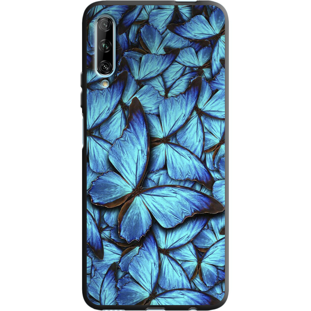 Чехол Boxface Huawei P Smart Pro лазурные бабочки Черный силикон (38612-up1550-38955)