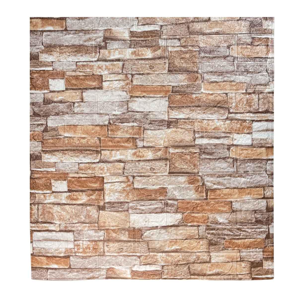 Самоклеющаяся декоративная 3D панель 700x770x3 мм Камень Прага Самоклеющаяся декоративная 3D панель 700x770x3 мм Камень Прага