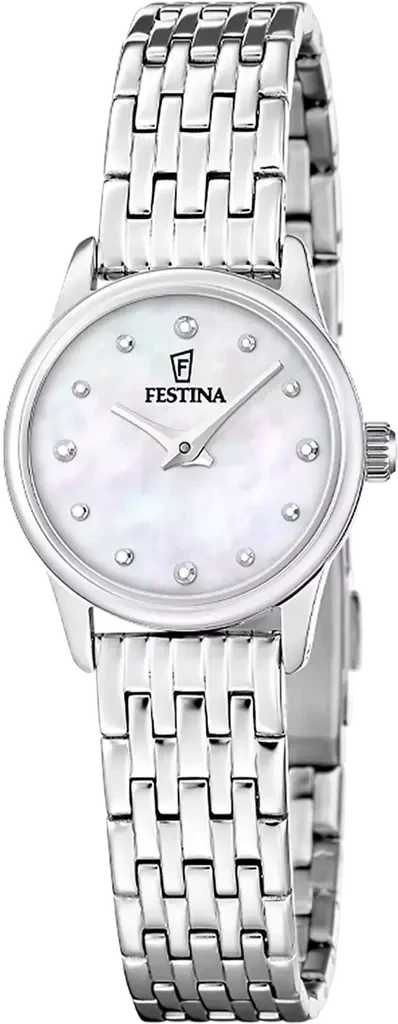 Наручные часы женские Festina F20749/1 Mademoiselle со стальным корпусом WR 50 м и перламутровым циферблатом