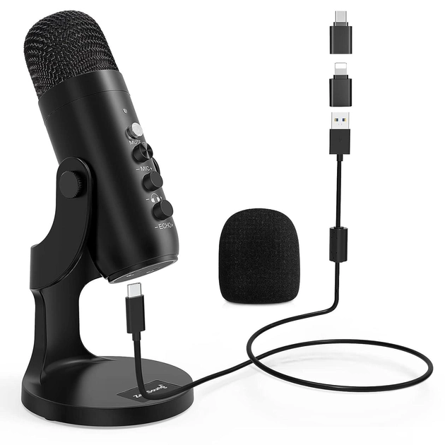 Микрофон ZealSound K66 Черный Микрофон ZealSound K66 Черный