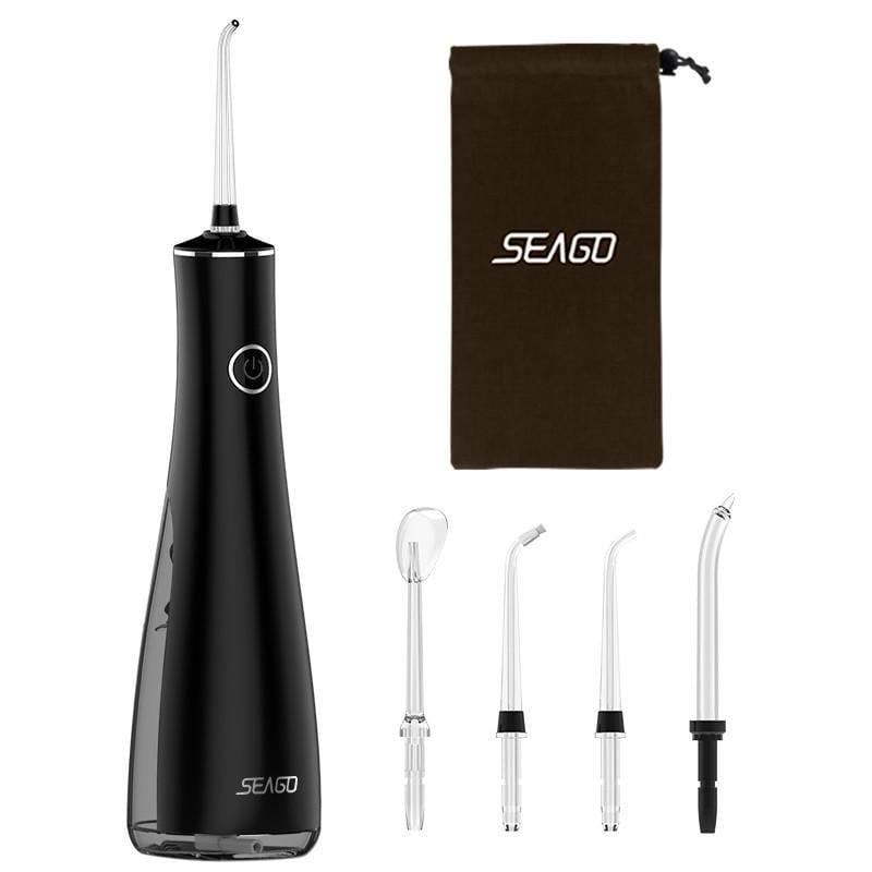 Іригатор порожнини рота Seago SG-8001 5 насадок Black (7183)