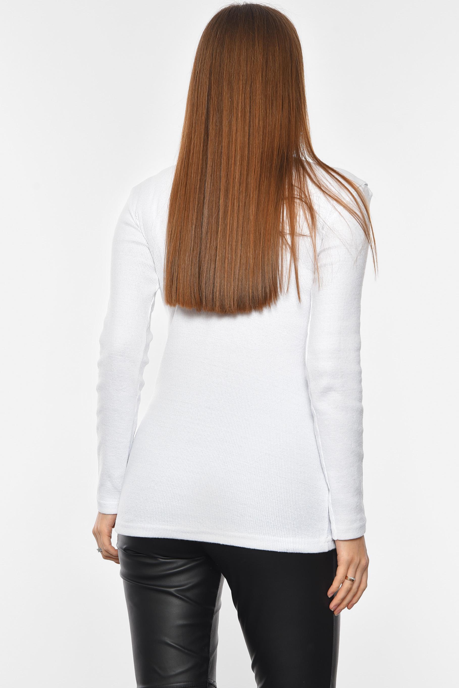 Гольф жіночий однотонний XL/L Білий (192768) - фото 3