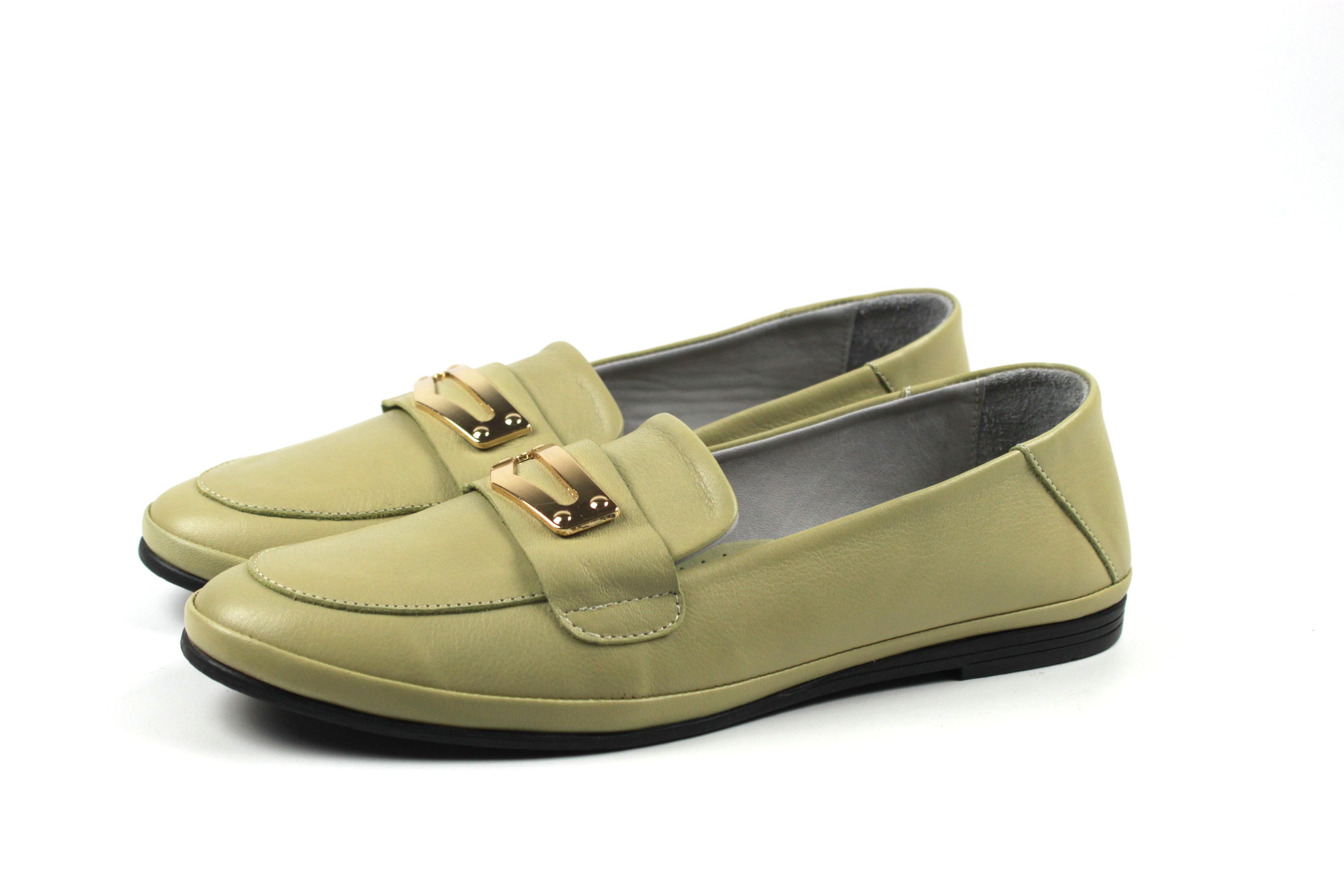 Лоферы женские It-girl 610-218 р. 40 Olive (610-218_40)