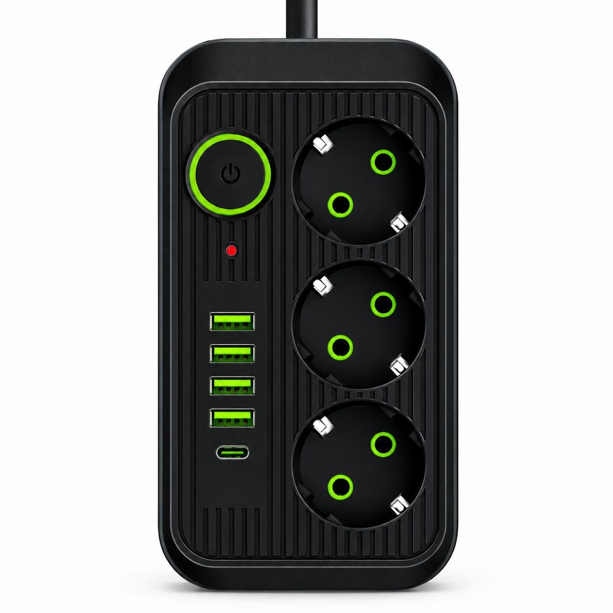 Удлинитель-фильтр сетевой F09U 4хUSB/Type-C 3 розетки (1012-427-02) Удлинитель-фильтр сетевой F09U 4хUSB/Type-C 3 розетки (1012-427-02)