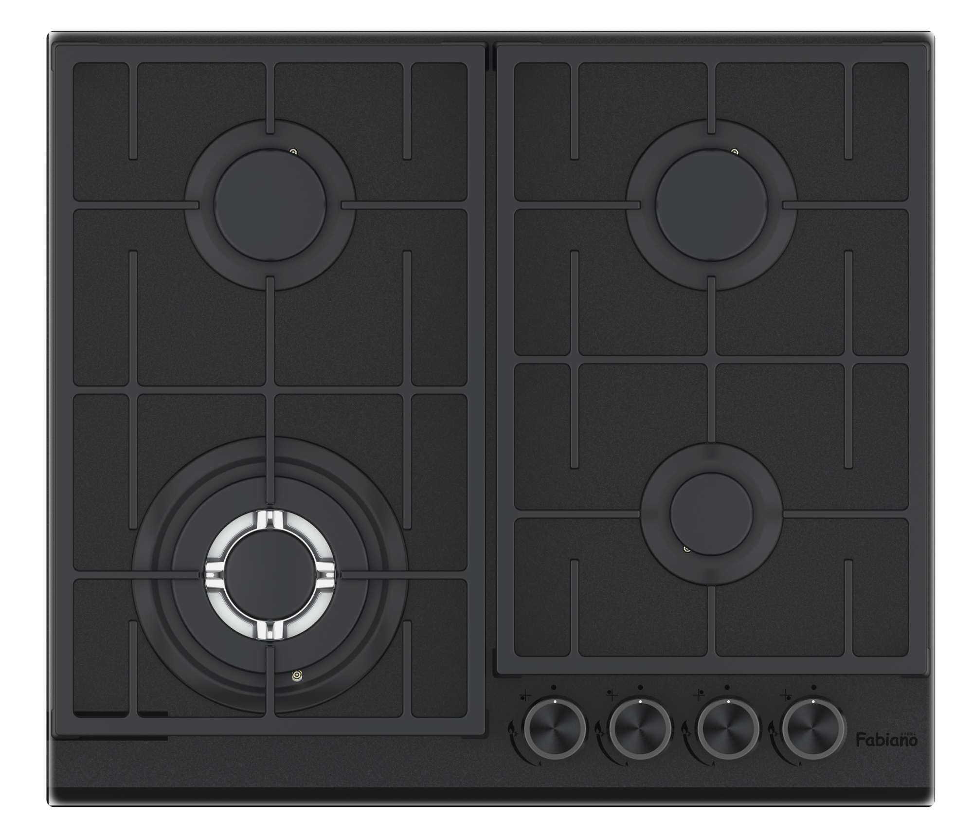 Варочная поверхность газовая FHG 8244 VGHT Diamond Black (8111.406.1848) - фото 2 Варочная поверхность газовая FHG 8244 VGHT Diamond Black (8111.406.1848) - фото 2
