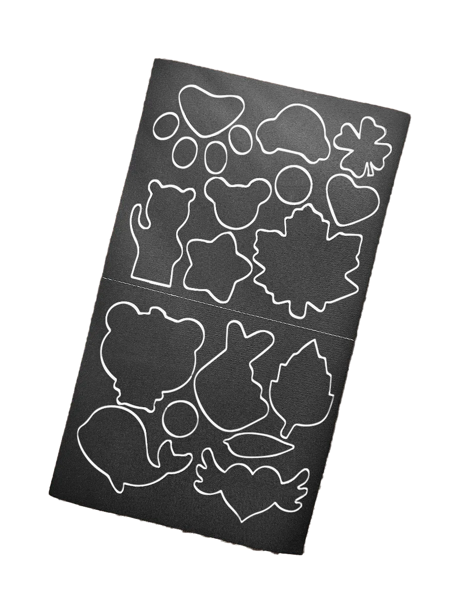 Набор заплаток для одежды самоклеящихся водоотталкивающих 16 шт. Темно-серый (24590100)