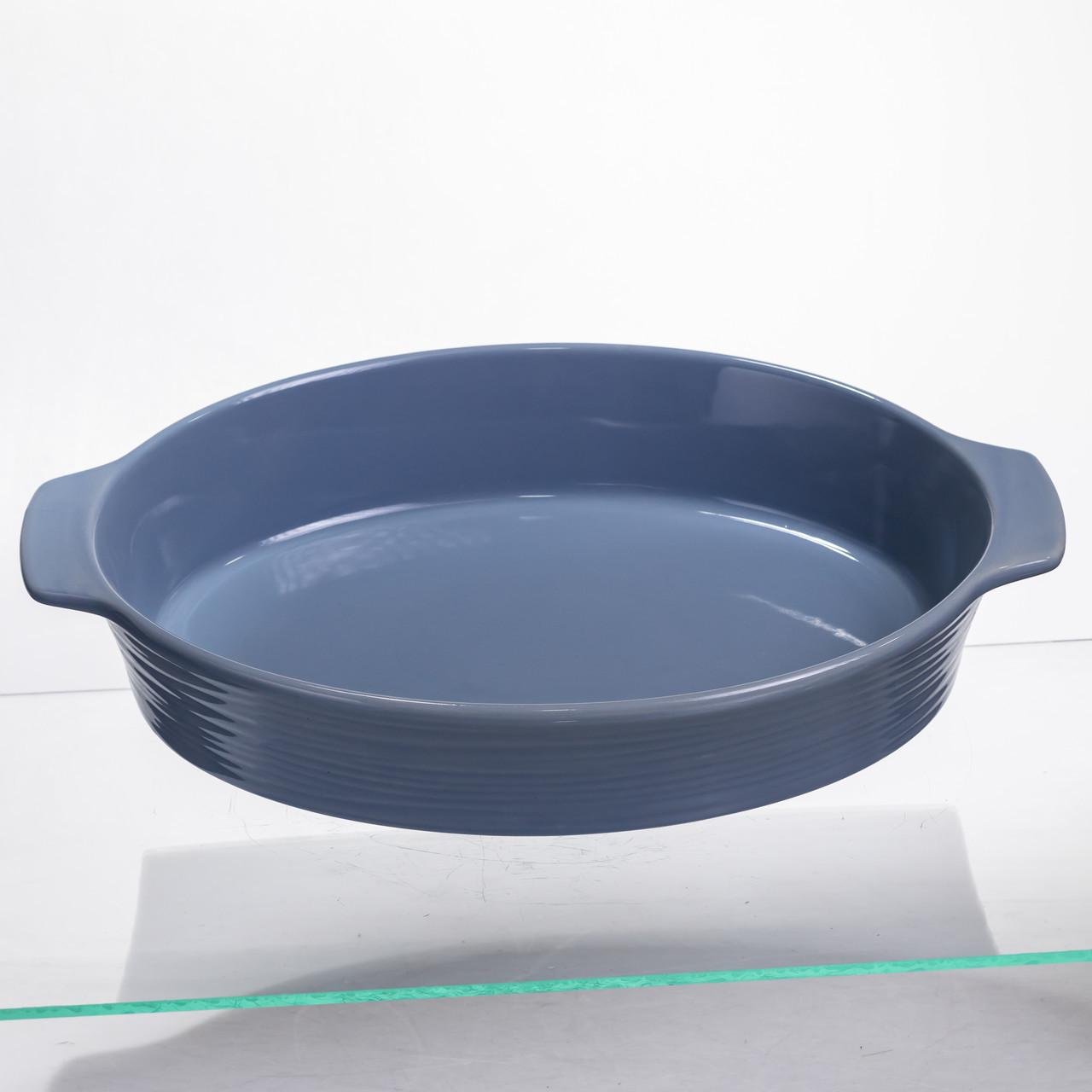 Форма для запікання овальна 36х22,5х7 см 2 л Блакитний (S1288)