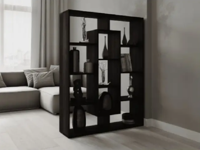 Этажерка для книг и декора на 10 ячеек Венге темный (Р50в) Этажерка для книг и декора на 10 ячеек Венге темный (Р50в)