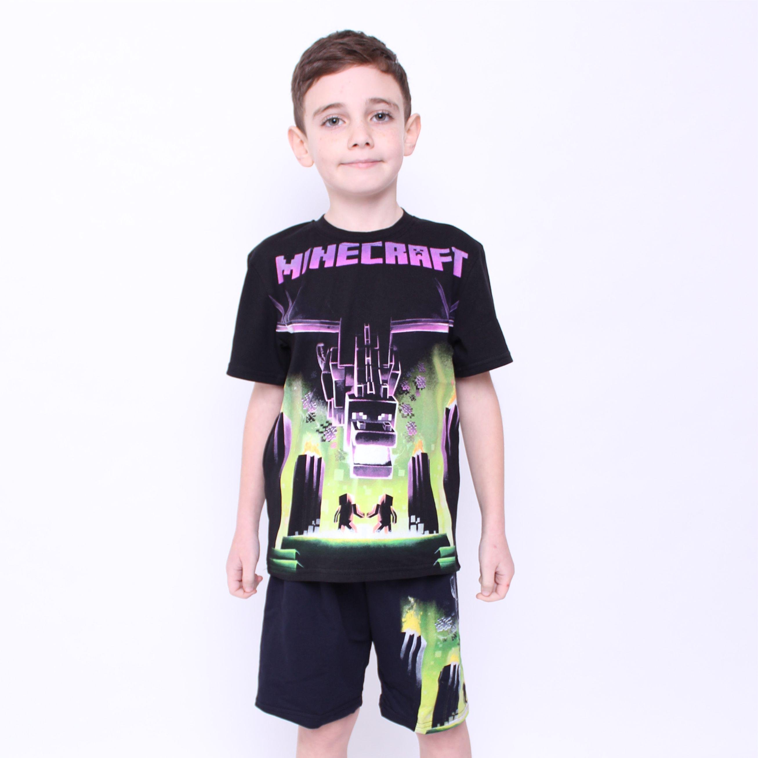 Дитячий літній костюм на хлопчика Майнкрафт Дракон Світяшка 122 см