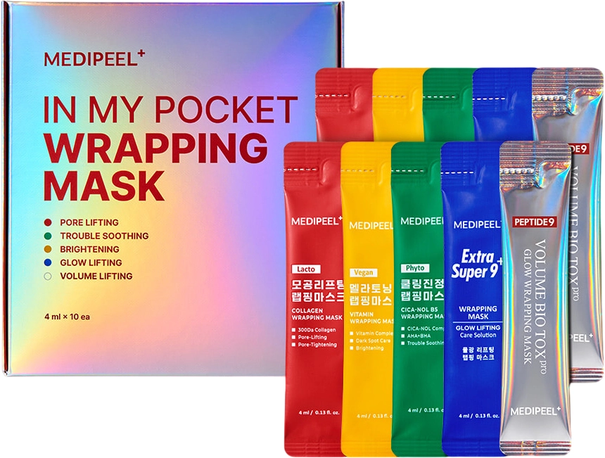 Набор масок для лица Medi peel In My Pocket Wrapping Mask 4 мл 10 шт.