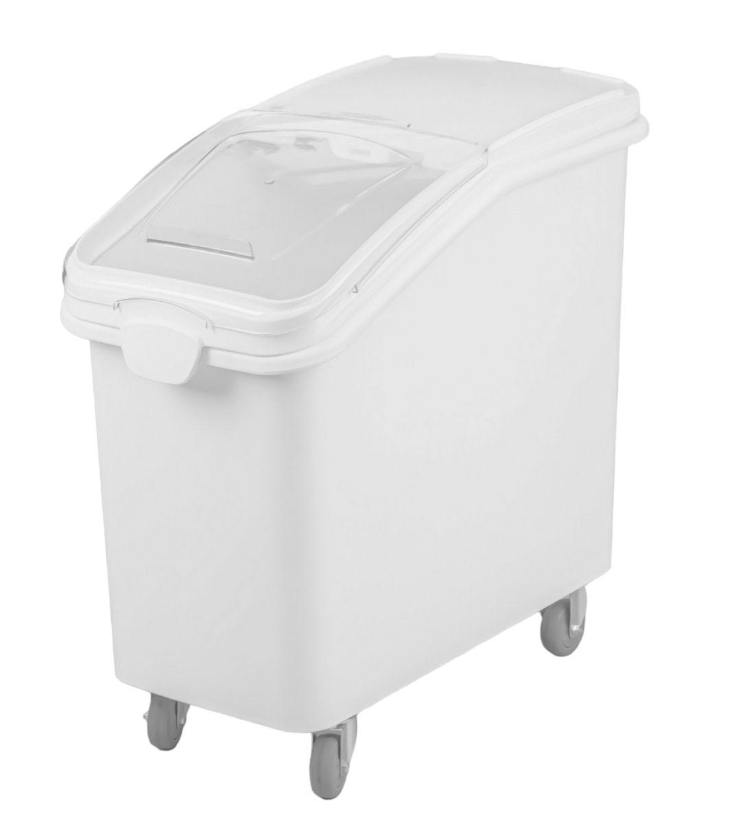 Контейнер для сыпучих продуктов One Chef на колесах полипропиленовый 81 л 71,1х33,3х74,3 см Белый Контейнер для сыпучих продуктов One Chef на колесах полипропиленовый 81 л 71,1х33,3х74,3 см Белый