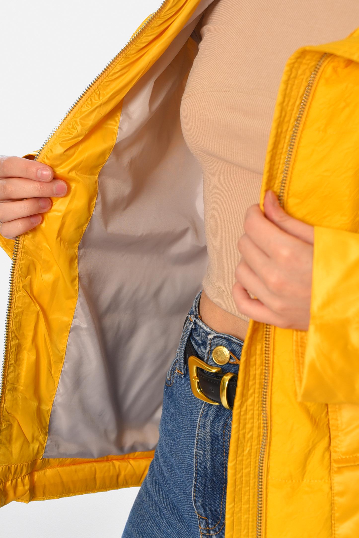 Куртка жіноча демісезонна L Жовтий (178115) - фото 4