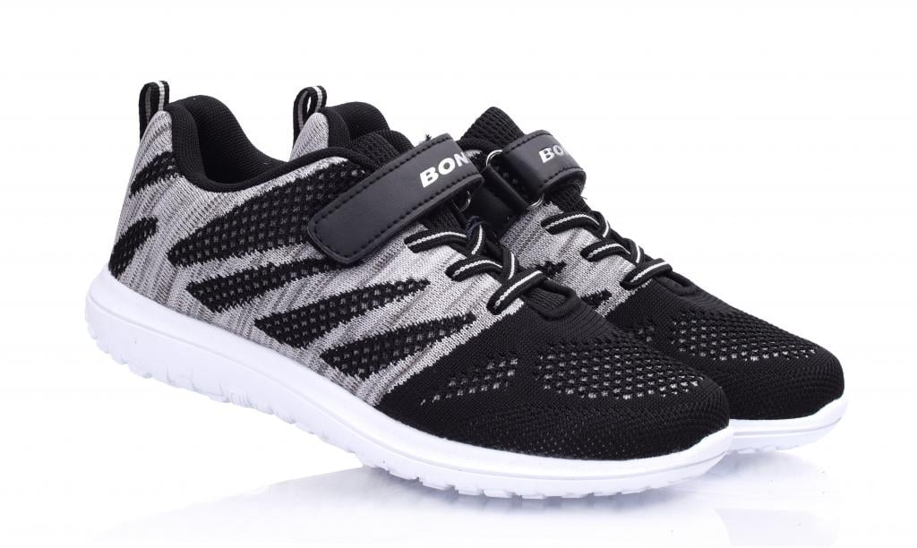 Кроссовки Bona 864 для мальчиков в сетку р. 31 Серо-черный