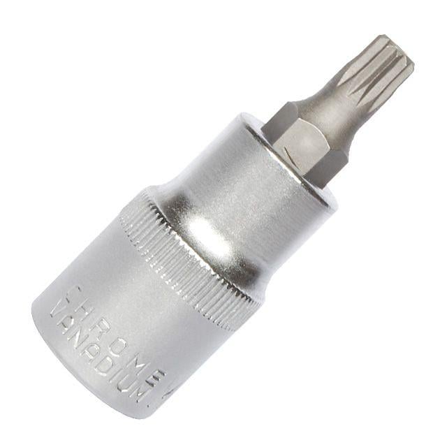 Бита Intertool Spline М10 62 мм 1/2" сплайн в держателе (20272)