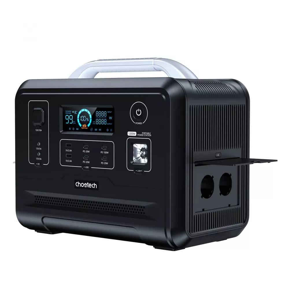 Зарядна станція Choetech 1200W Black (643bf514)