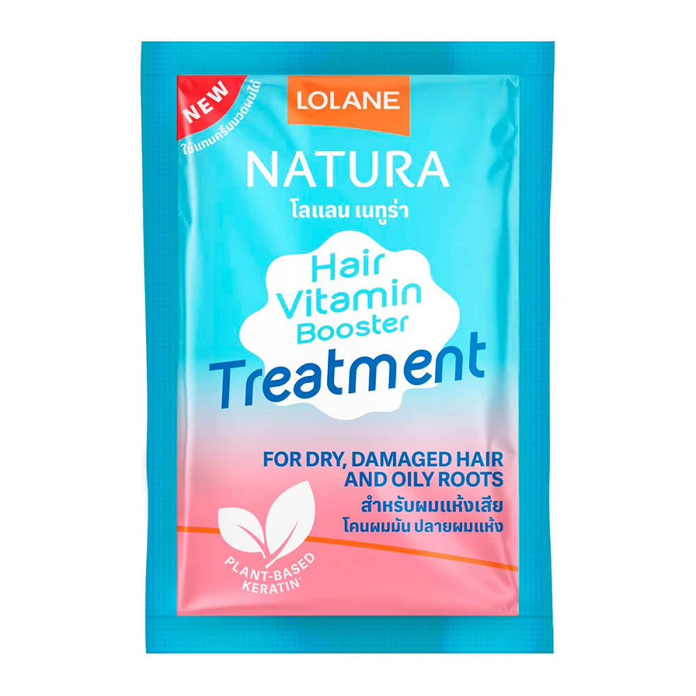 Маска для сухого пошкодженого волосся Lolane з вітамінами і кератином 25 мл (8850460975583)