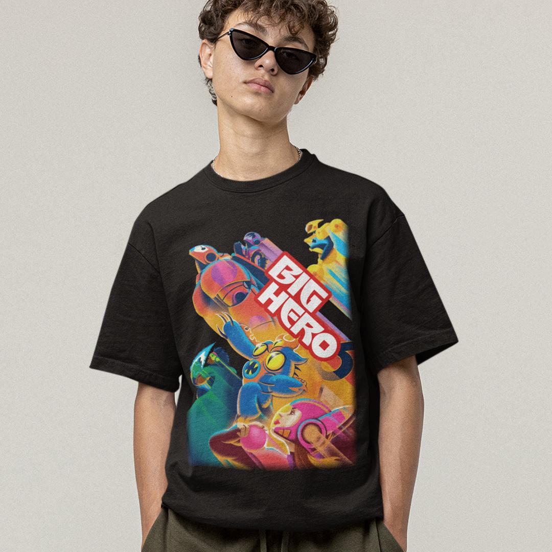 Футболка мужская Big Hero 6 Disney Art 2XL Черный (00000006336)