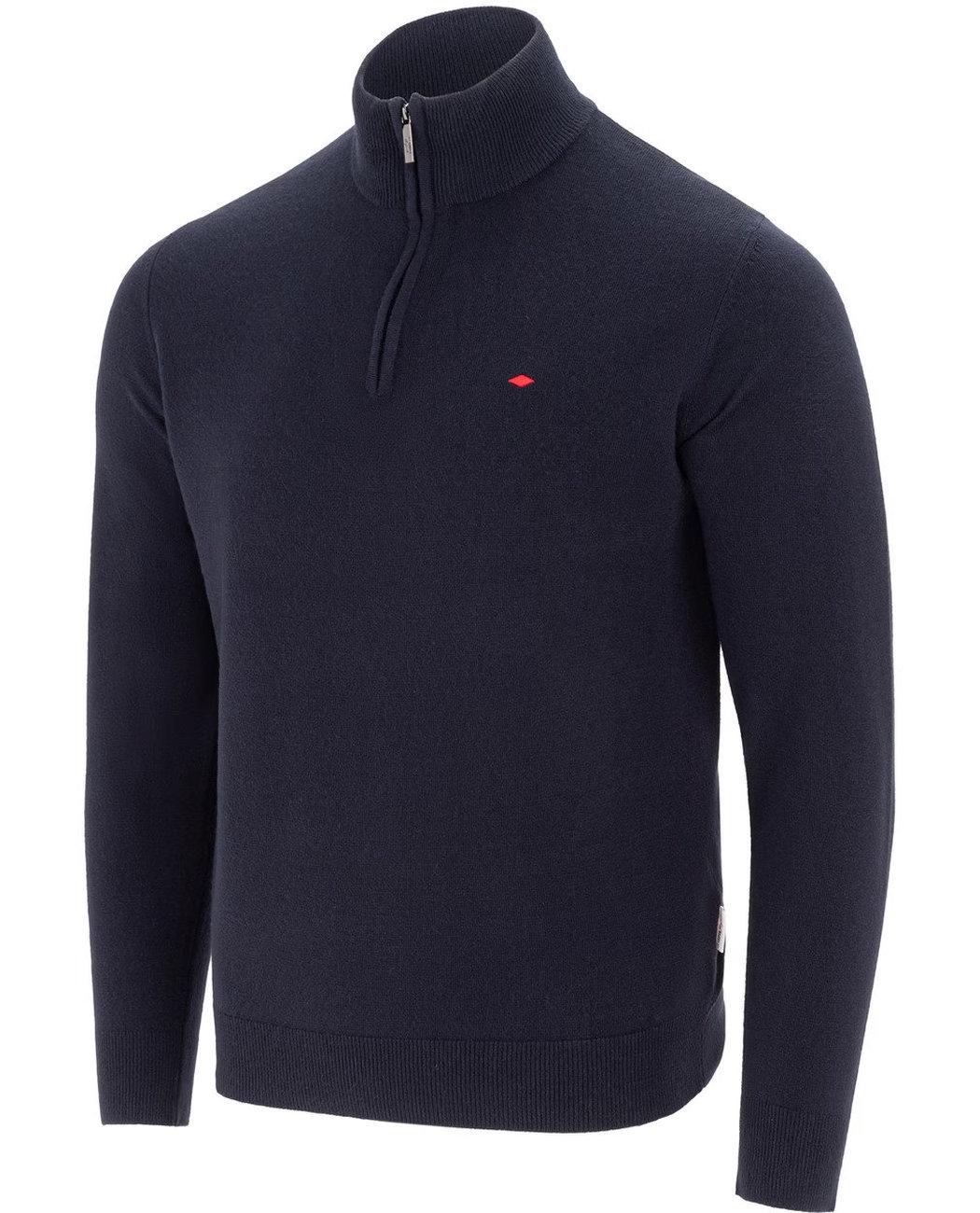 Джемпер чоловічий Lee Cooper 57459718 з високим коміром на змійці XL Темно-синій (2574597184705) - фото 4 Джемпер чоловічий Lee Cooper 57459718 з високим коміром на змійці XL Темно-синій (2574597184705) - фото 4