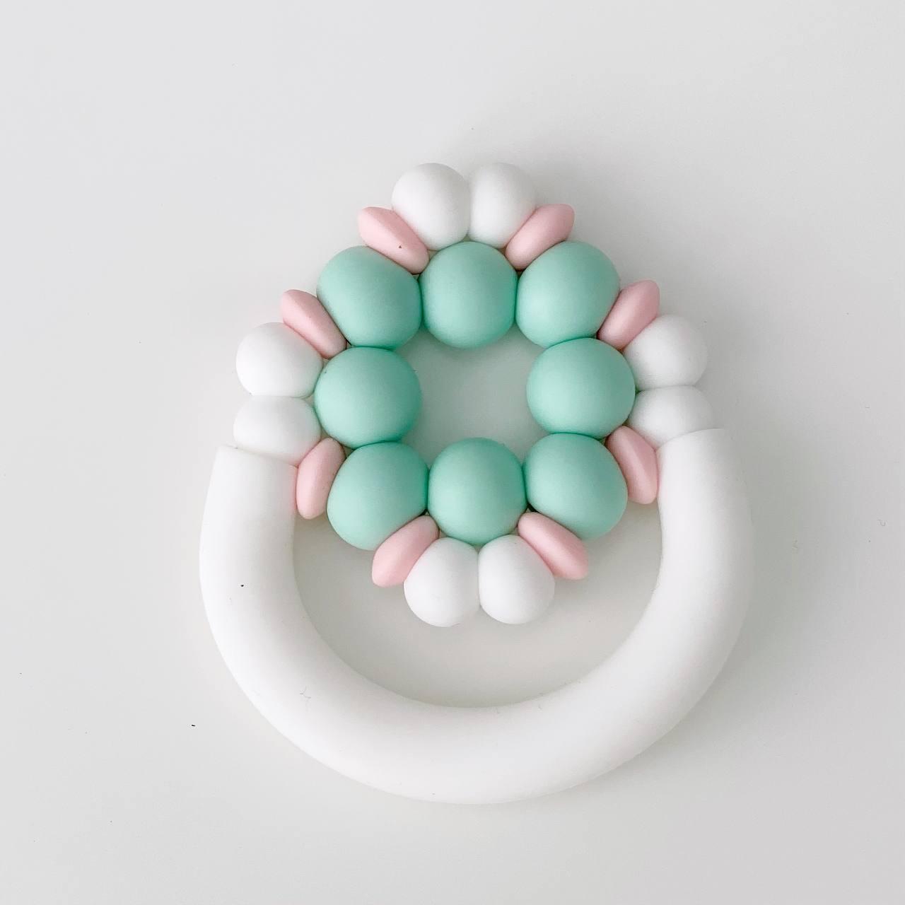 Прорезыватель силиконовый мини Баловень Merezhivo Mint