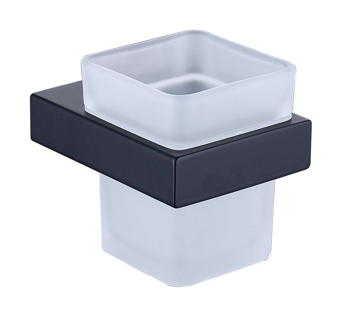 Стакан настенный VENTA V130B матовое стекло Черный (SW-83656)