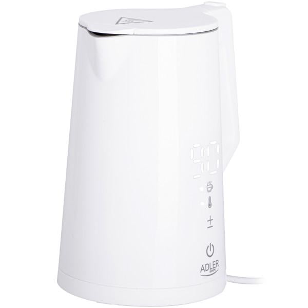 Электрочайник Adler AD 1345 STRIX установка температуры 2200 Вт 1,7 л White (AD1345W) - фото 2