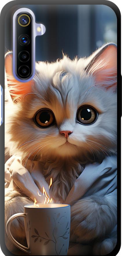 Чехол на Realme 6 White cat (5646b-1913-42517) Чехол на Realme 6 White cat (5646b-1913-42517)