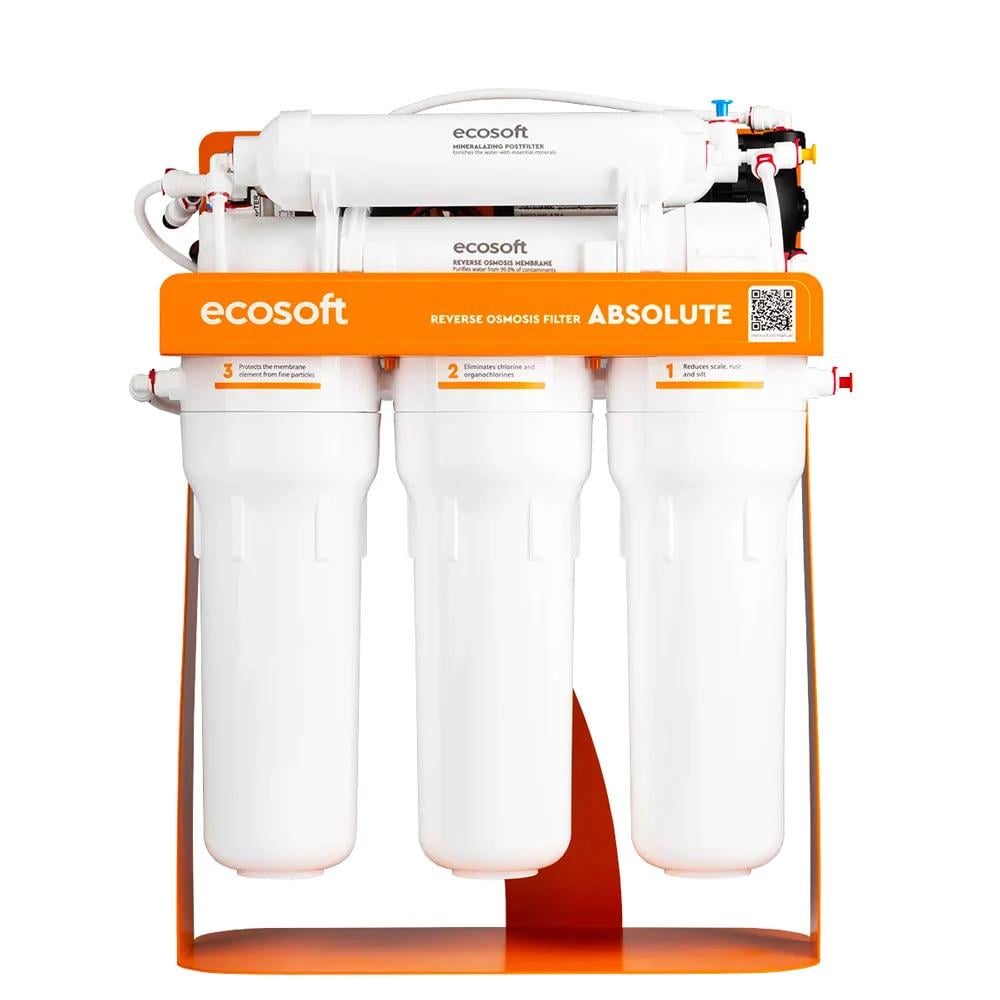 Фільтр зворотного осмосу Ecosoft Absolute 6-75MPS з мінералізатором та помпою на станині (MO675MPSECO) Фільтр зворотного осмосу Ecosoft Absolute 6-75MPS з мінералізатором та помпою на станині (MO675MPSECO)