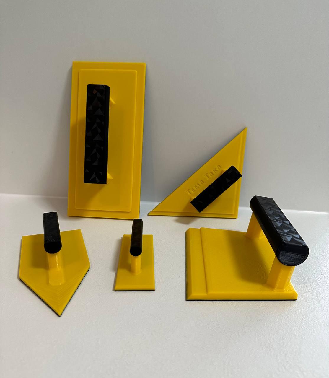 Набор пластиковых терок Черно-желтый