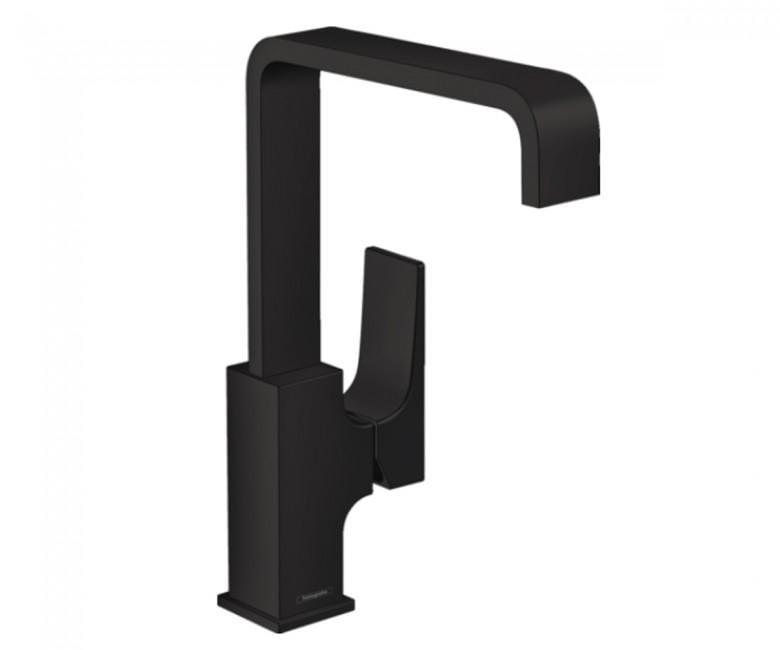Смеситель для раковины однорычажный Hansgrohe METROPOL 32511670 Черный матовый (77327)