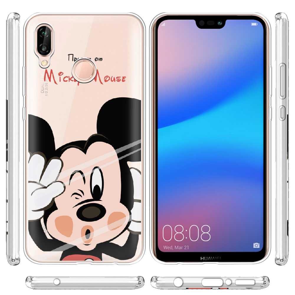 Чехол Boxface Huawei P20 Lite Mister M Прозрачный силикон (33127-cc58-33127) - фото 3