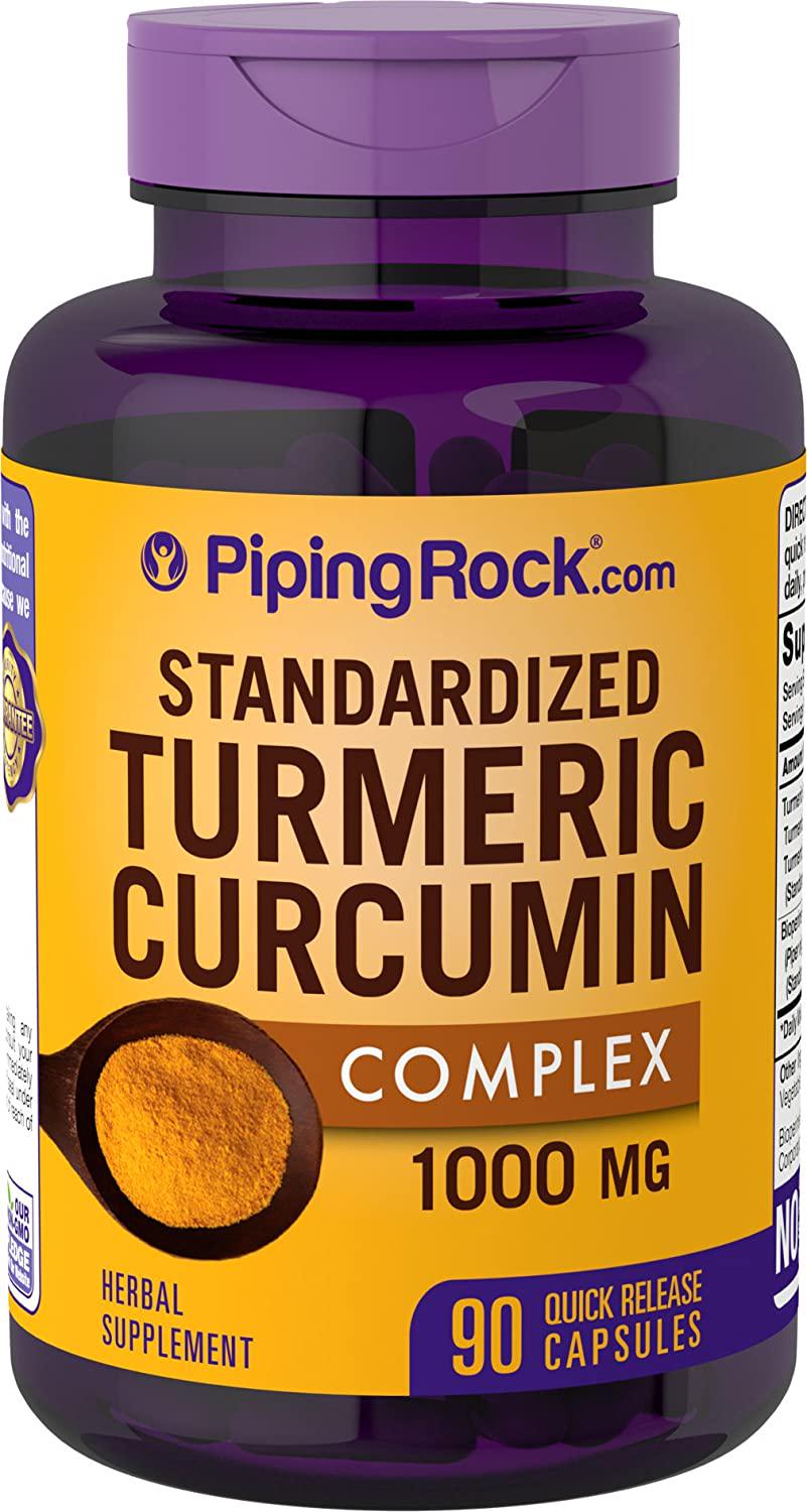 Куркумин с черным перцем Piping Rock Standardized Turmeric Curcumin Complex with Black Pepper 1000 mg 90 capsules Куркумин с черным перцем Piping Rock Standardized Turmeric Curcumin Complex with Black Pepper 1000 mg 90 capsules