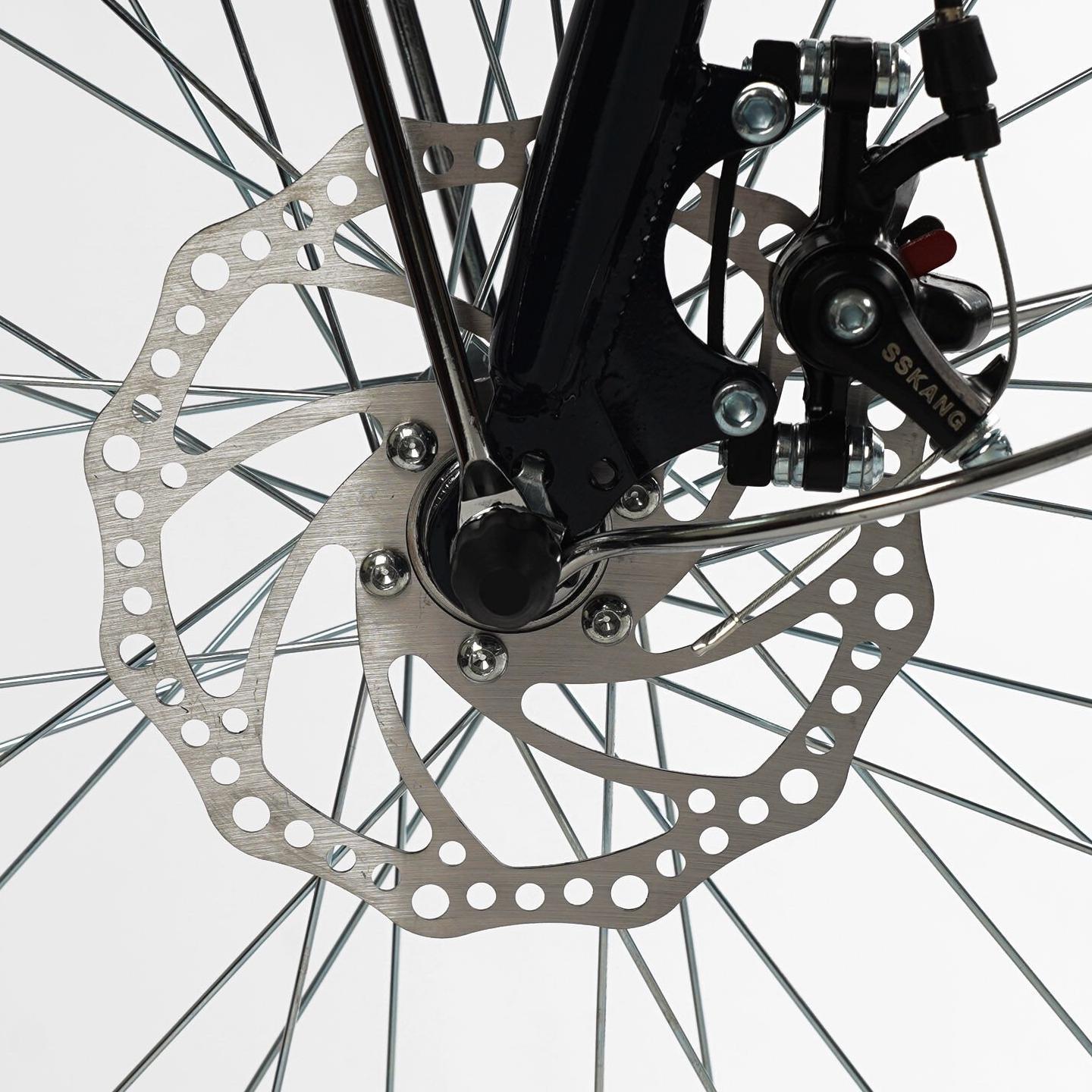 Велосипед міський Corso Polaris з кошиком та багажником рама 16,5"/26" Синій - фото 6 Велосипед міський Corso Polaris з кошиком та багажником рама 16,5"/26" Синій - фото 6